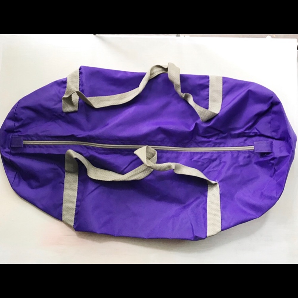 American Apparel - like new purple gym duffle